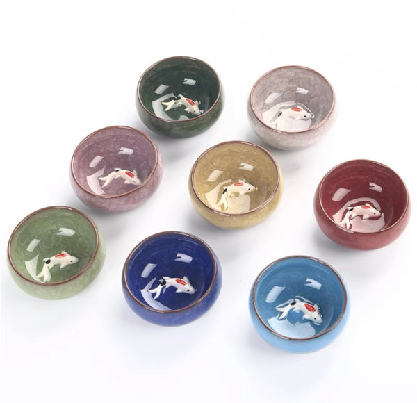 Koi Fish Bing Lie Teacup (PREORDER ITEM)