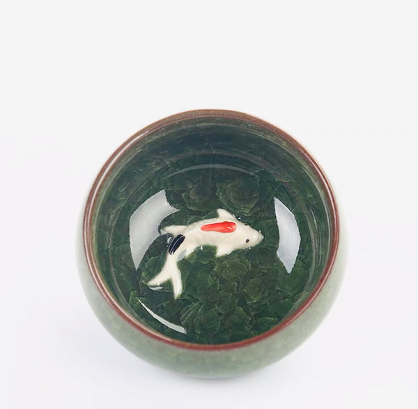 Koi Fish Bing Lie Teacup (PREORDER ITEM)