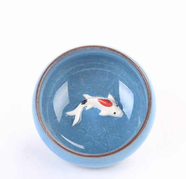 Koi Fish Bing Lie Teacup (PREORDER ITEM)