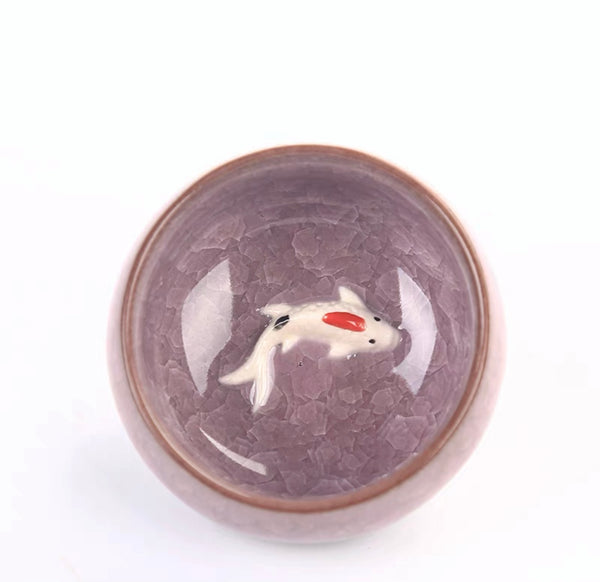 Koi Fish Bing Lie Teacup (PREORDER ITEM)