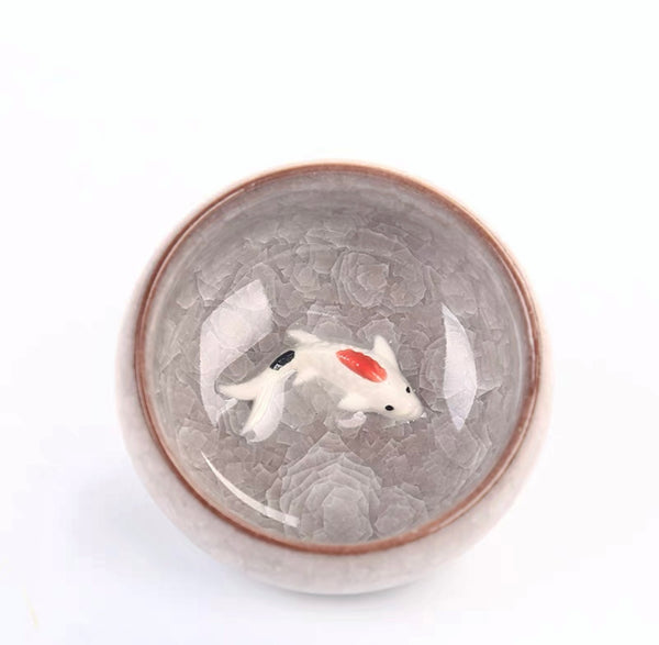 Koi Fish Bing Lie Teacup (PREORDER ITEM)