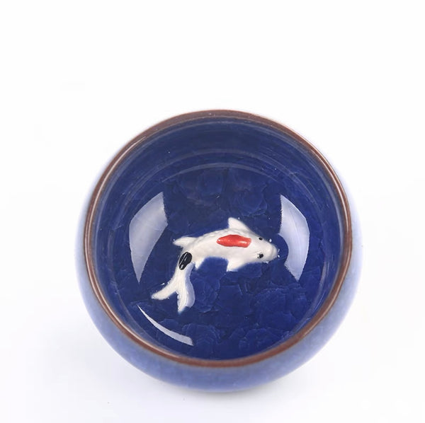 Koi Fish Bing Lie Teacup *PREORDER ITEM AVAILABLE END OF JANUARY*