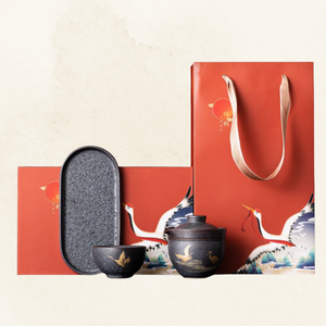 Celestial Crane Gaiwan Teaset Gift Box