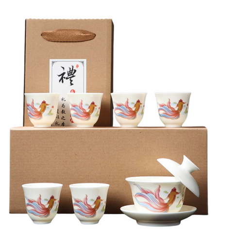 The Koi Fish Gaiwan Tea Set