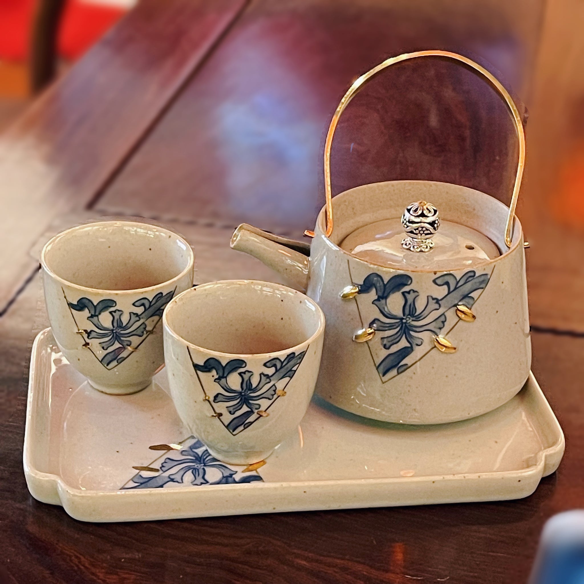 Orchid Beight Tea Pot Set