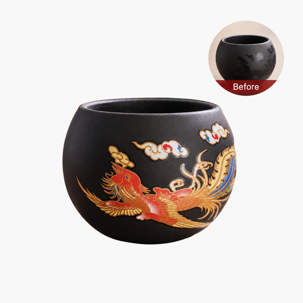 Colour Changing Clay Tea Cup