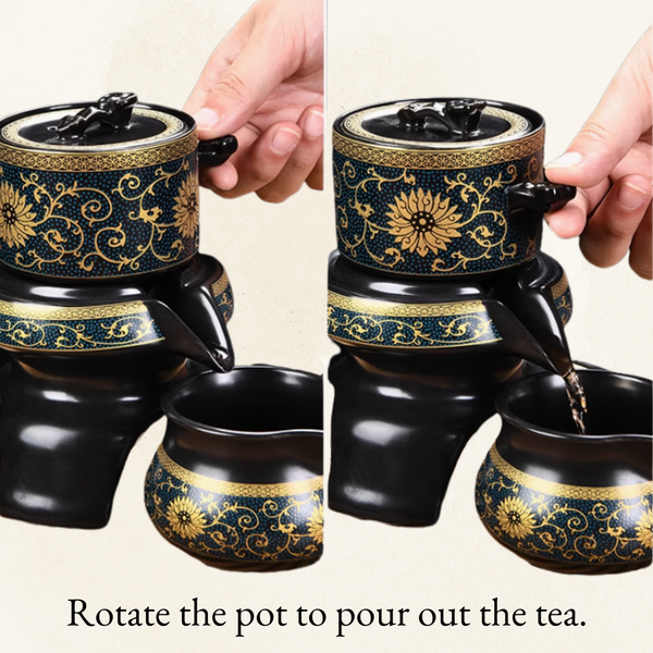Rotating Tea Pot Set
