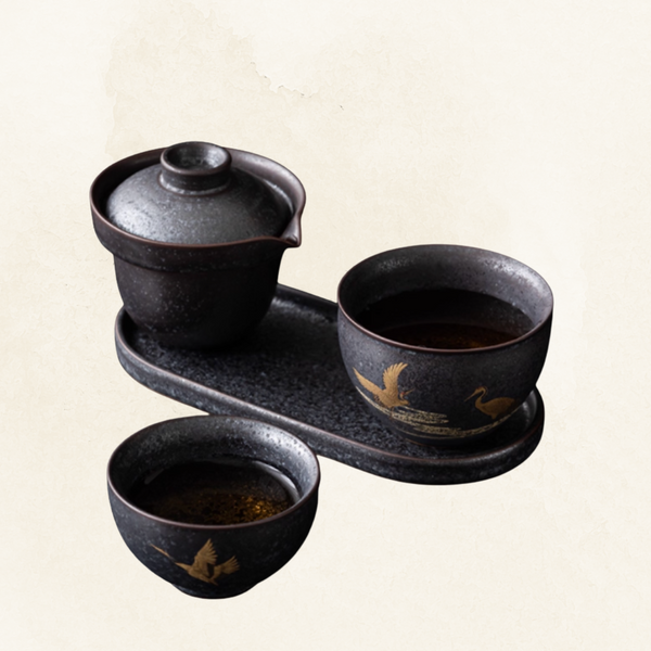 Celestial Crane Gaiwan Teaset Gift Box